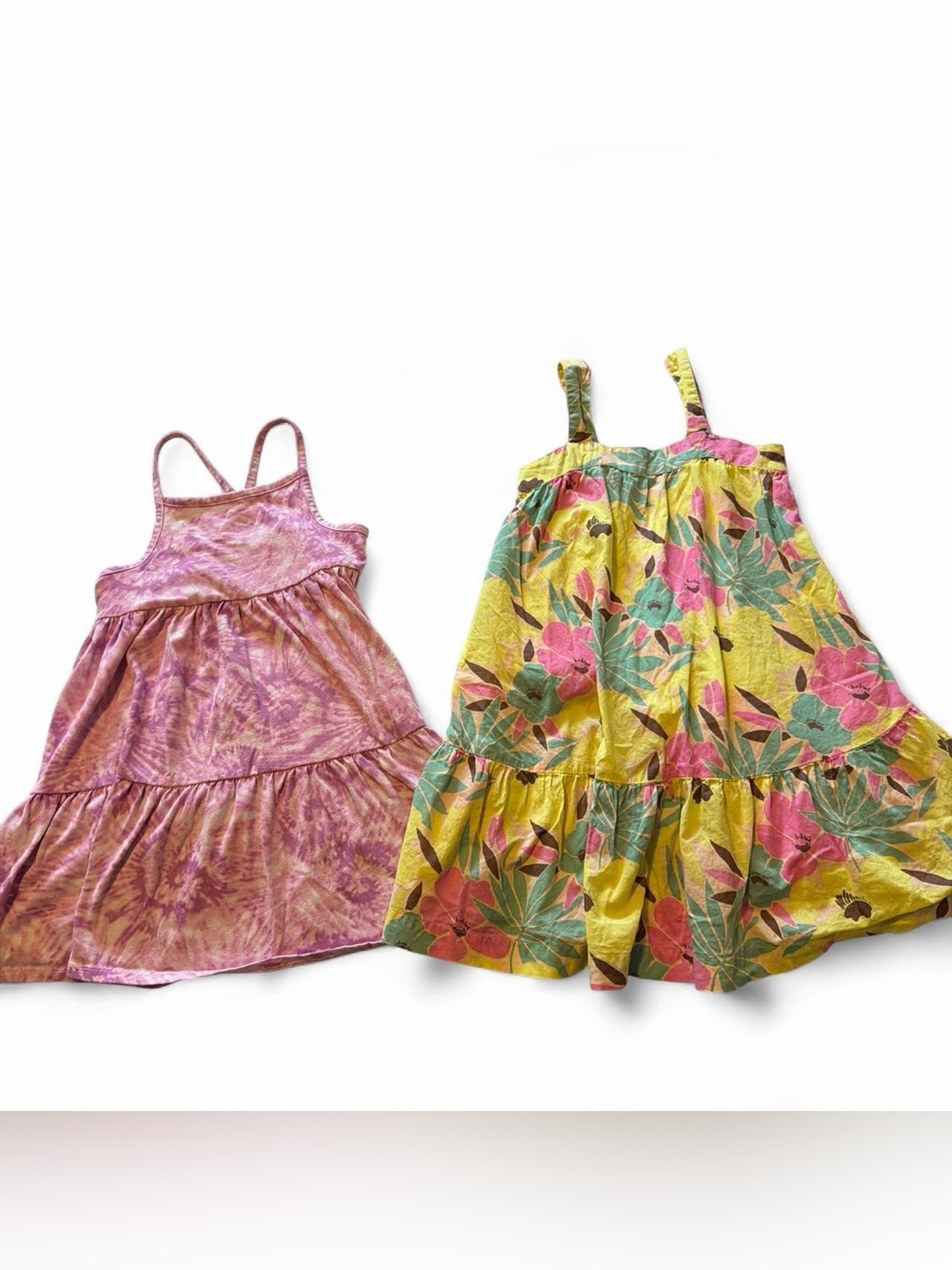Gap and Cat & Jack Girls' Summer Floral Sundress - Yellow & Pink Sid 5T